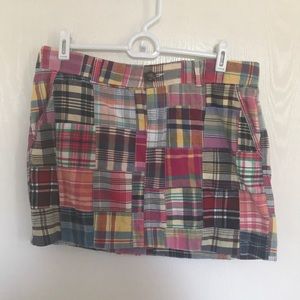 Old Navy Plaid Mini Skirt with pockets